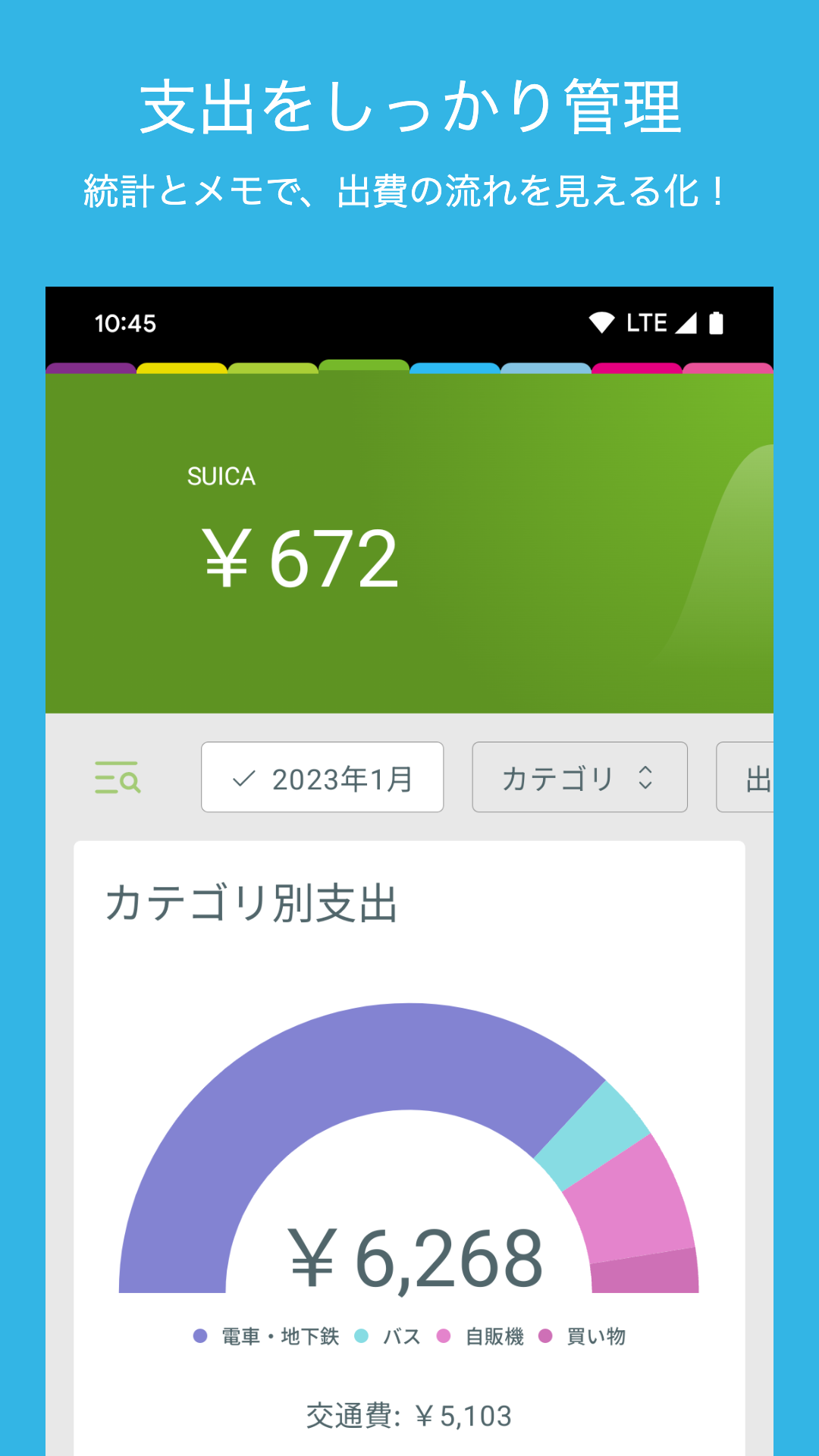 毎月の支出統計