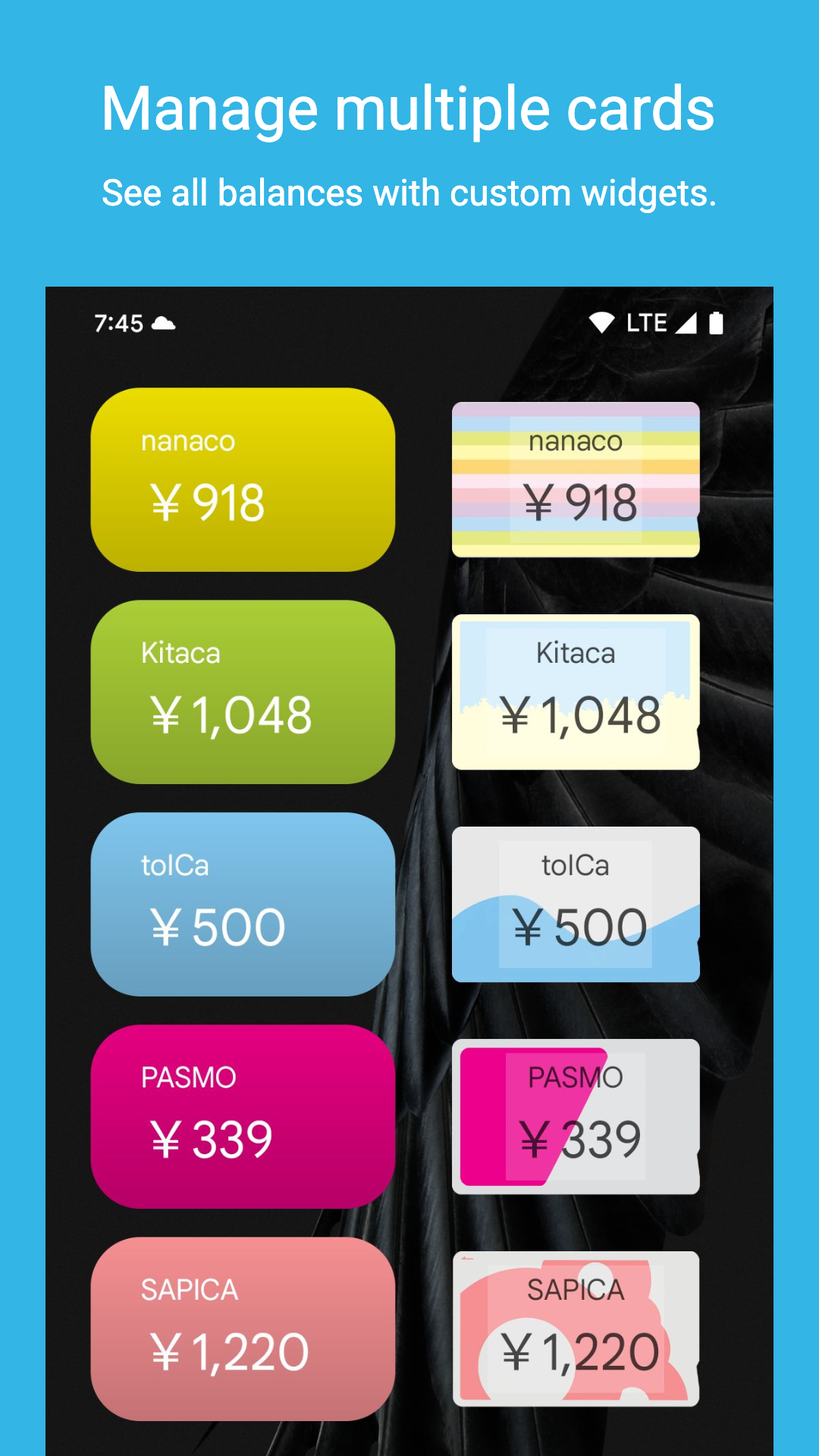 Homescreen Widgets